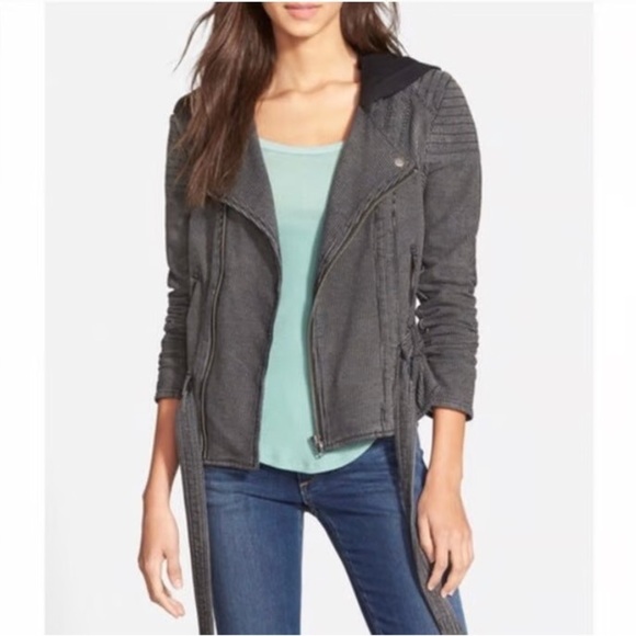 FREE PEOPLE | cotton motto jacket pinstripe | size small - Picture 1 of 4